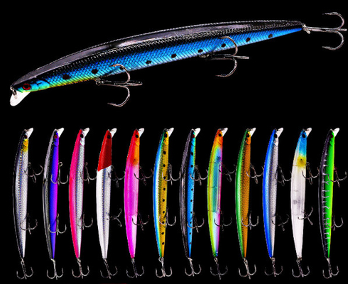 12 vara das cores 18CM/22.6g 2#Hooks, Crucian, isca de pesca grande do mar da atração do peixinho de rio de Culter Alburnus