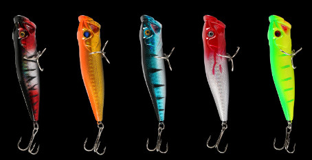5 vara das cores 9CM/11g, atração de pesca à linha dura plástica da pesca da panela de fazer pipoca da carcaça de isca do mar do peixe-gato