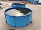 aquário de encerado de 3000L 1.2MM dobrável e dobrável com o tanque plástico da lagoa de peixes do quadro do metal