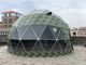 Barraca de acampamento UV exterior da abóbada da resistência do aço 5M Geodesic Dome Tent do hotel da camuflagem