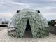 Barraca de acampamento UV exterior da abóbada da resistência do aço 5M Geodesic Dome Tent do hotel da camuflagem