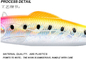 A isca de pesca longa gigante 2xPlastic do lance do ABS seduz 17G/11.5cm