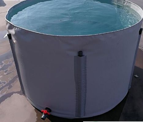 tanque plástico dobrável e móvel do quadro do metal 3500L do PVC de encerado do aquário de peixes da lagoa