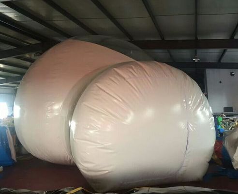 Cofre forte impermeável à prova de fogo da barraca inflável branca do espaço livre do PVC para a barraca de acampamento inflável da bolha dos hotéis