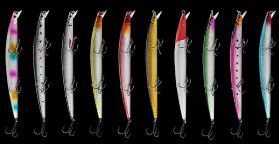 10 cores 18CM/23.80g 2# engancham a vara grande do peixinho de rio, Crucian, isca de pesca plástica de Culter Alburnus