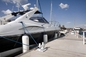 F6 para-choque branco azul 270 milímetro X do barco do diâmetro do olho do PVC Marine Dock Bumpers 31mm 1090 milímetros