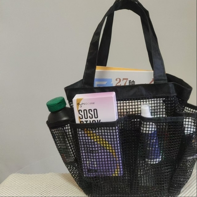 Saco de malha de PVC para armazenamento Cosméticos Livros Bolas guarda-chuva Óculos Saco de praia de grande capacidade