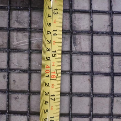 Grade industrial PVC revestido de poliéster rede geogrid para ferrovias ou base de solo mole