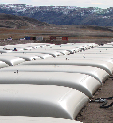Lubrificante de óleo de armazenamento flexível de bexiga tanque de combustível TPU revestimento de tecido 50000 litros