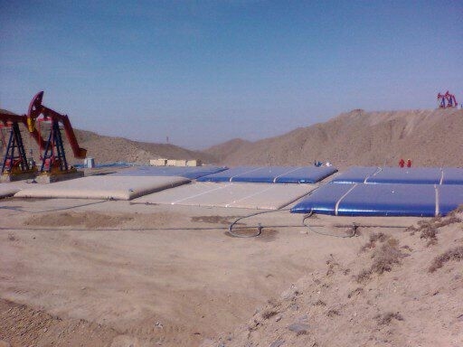 Lubrificante de óleo de armazenamento flexível de bexiga tanque de combustível TPU revestimento de tecido 50000 litros