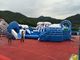 Multi corrediça de água personalizada das crianças da função, parque de diversões inflável grande da casa do salto do parque da água