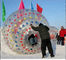 a bola da bolha de 1.70M Walk Water Human, jogos exteriores infláveis da neve da bola de rolamento salta o parque de diversões da casa