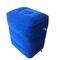 PVC inflável portátil azul do descanso do assento para pés e congregação do coxim do pé