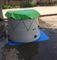 Os tanques de água portáteis do tanque de água de encerado de Grey Flexible Onion Shape 1.2MM molham o tanque de terra arrendada