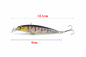 isca biônico Bass Floating Minnow Lures da pesca de mar 9cm/7.3g