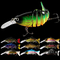 A isca plástica de 10 olhos das cores 12CM/23g 3D submergiu a multi atração de pesca articulada do peixinho de rio sete