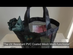 Saco desportivo ao ar livre durável e resistente, saco de armazenamento de cosméticos, saco de malha de pesca